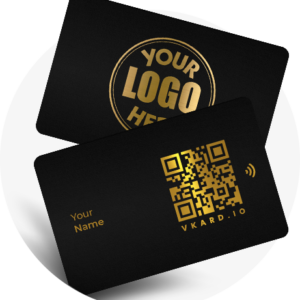 Carte de visite sans contact VKARD Metal Gold