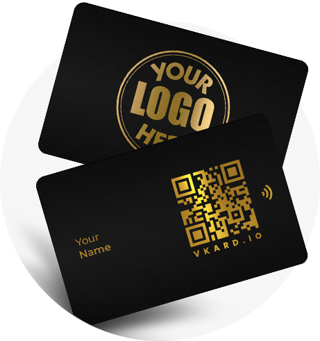 Carte de visite sans contact VKARD Metal Gold